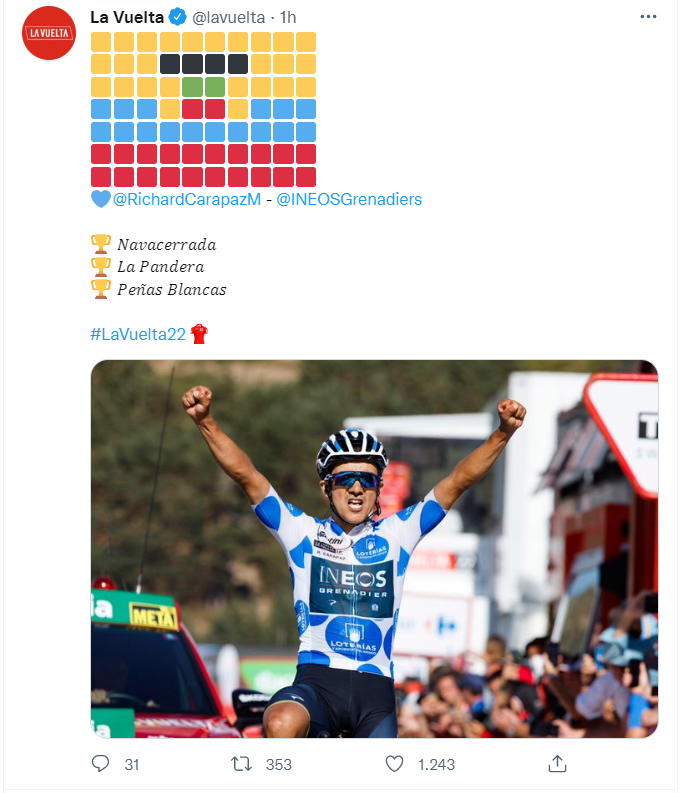 ¿Cuánto gana el rey de la montaña en la Vuelta a España