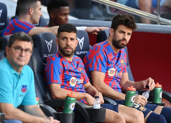 Gerard Piqué y Jordi Alba