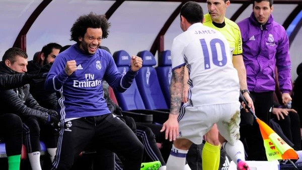 James Rodríguez y Marcelo forjaron una linda amistad en el Real Madrid \/\/ Getty Images.