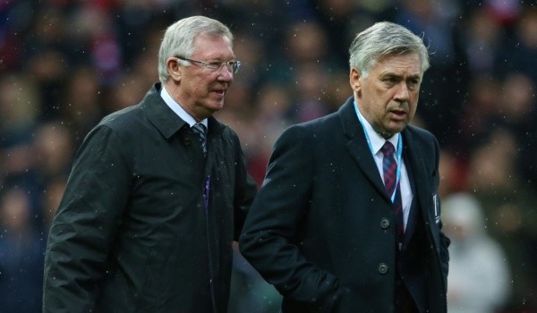 Sir Alex Ferguson y Carlo Ancelotti: Getty 