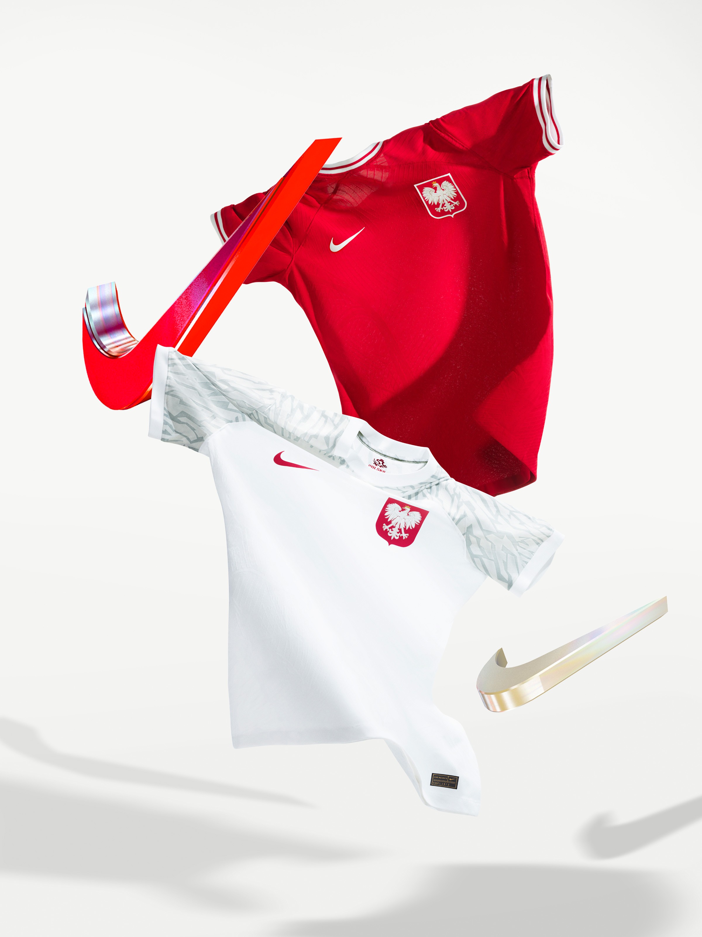 Camisetas de Polonia para el Mundial de Qatar 2022.