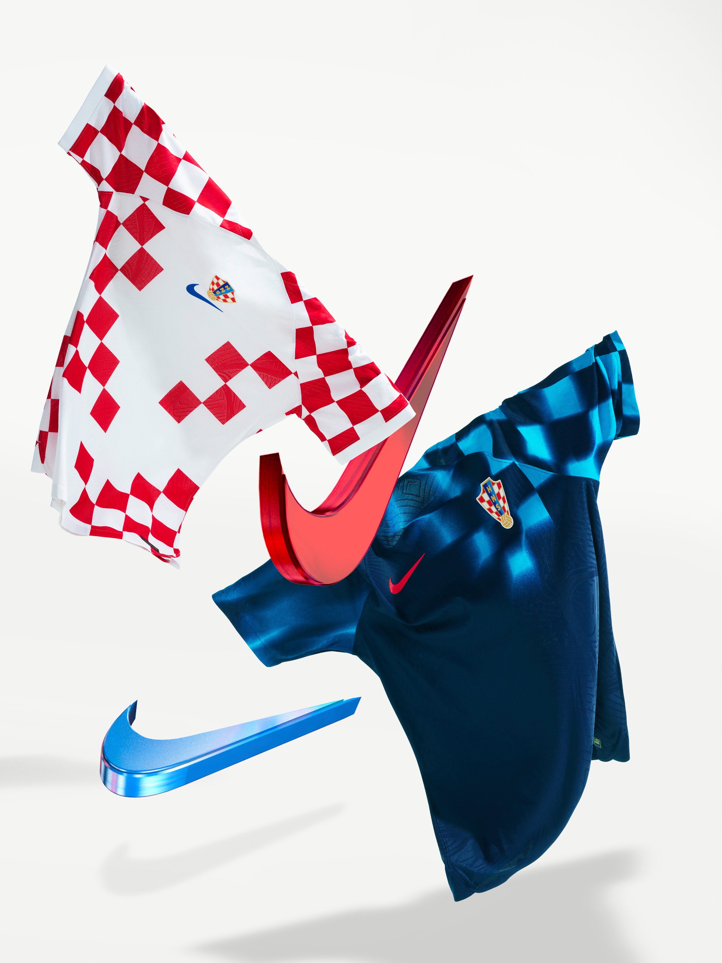 Camisetas de Croacia para Qatar 2022.