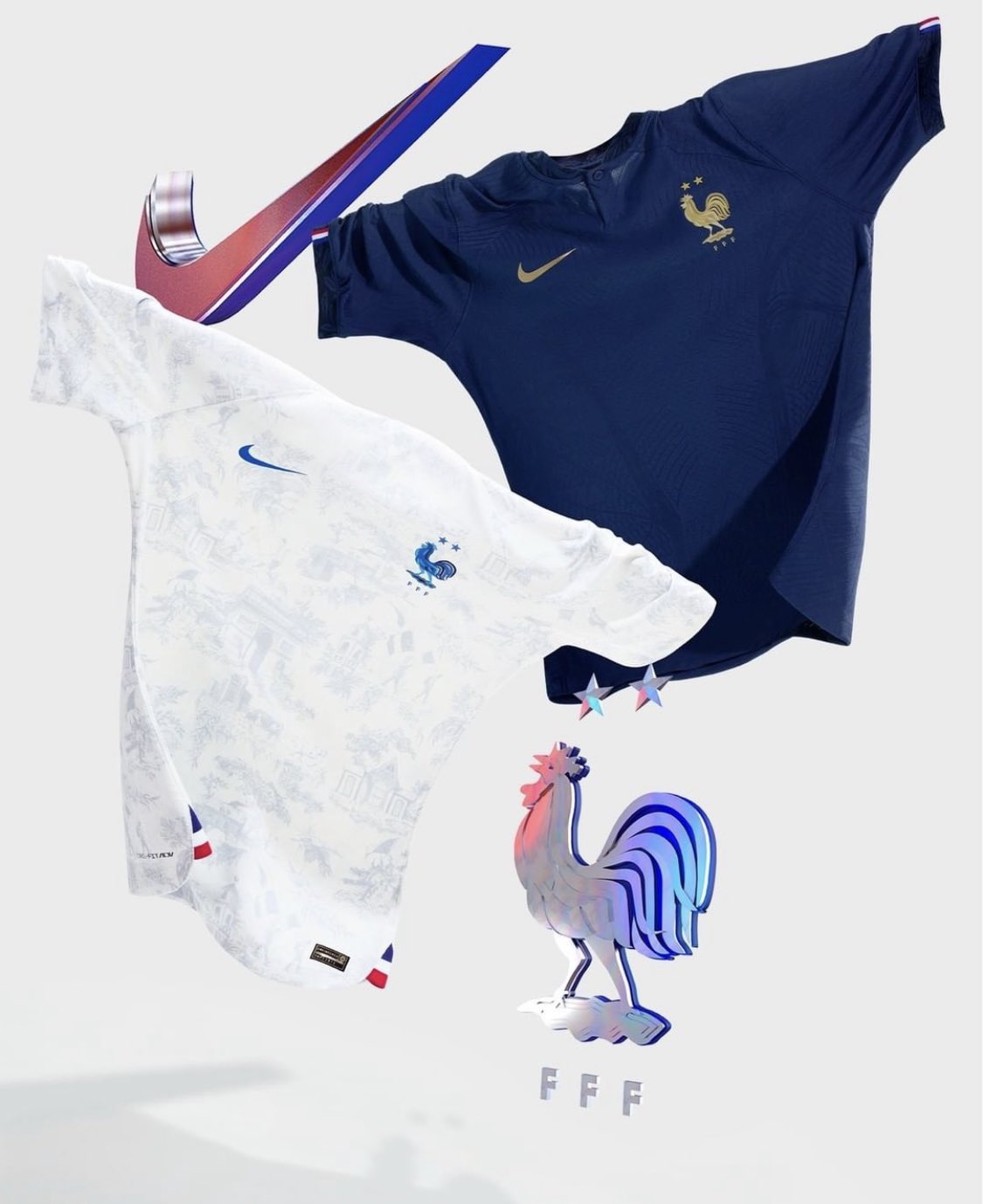 Camisetas de Francia para Qatar 2022.