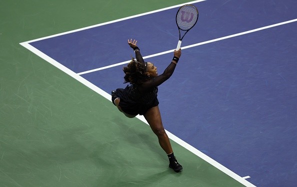 Serena en acción en el US Open. Getty.