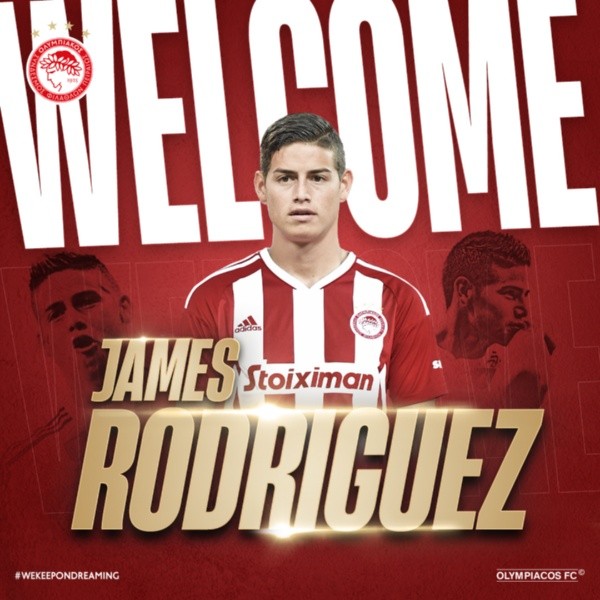 James es nuevo jugador de Olympiacos