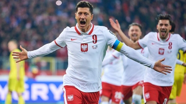 Los goles de Robert Lewandowski serán claves para las aspiraciones de Polonia en el Mundial (Getty Images)