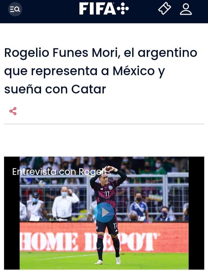 ¿Estará Funes Mori en el Mundial? (Fuente: FIFA)