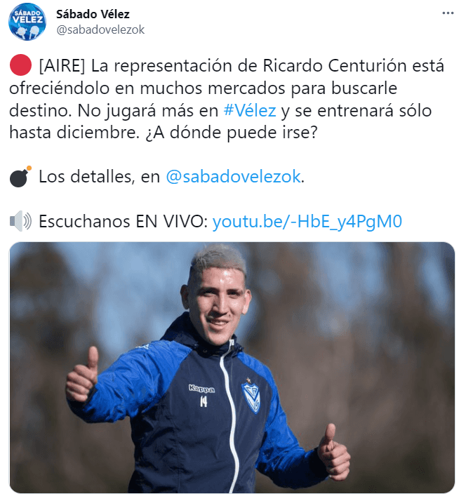 Ricardo Centurión se entrena solo sin encontrar club.