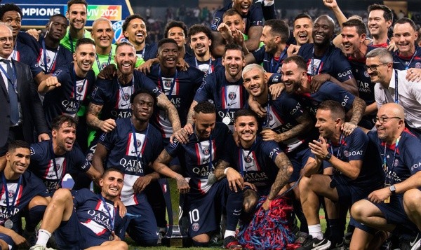 PSG en celebración. Getty.