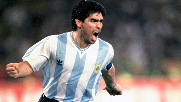 Los goles de Diego le permitieron a Argentina llegar a un campeonato y un subcampeonato del mundo (Getty Images)
