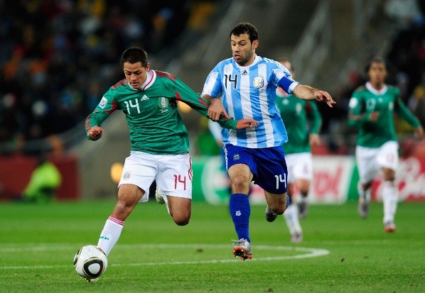 Chicharito Hernández en el Mundial 2010 (Getty Images)