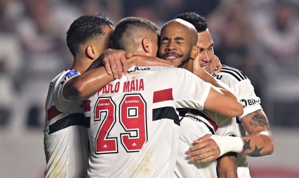 Sao Paulo en festejo de Sudamericana. Getty.
