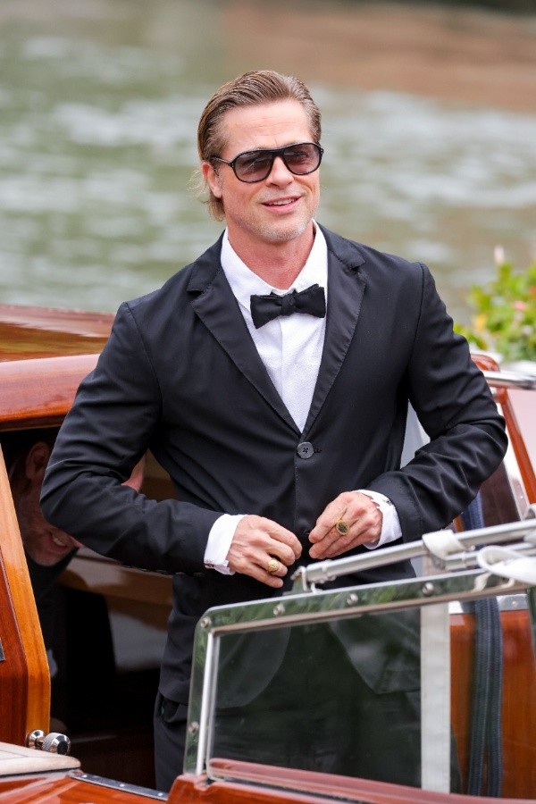 Brad Pitt, productor de Blond, en el Festival de Venecia (Getty).