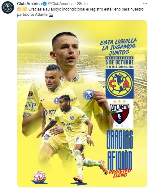 Club América vs. Atlante en el Estadio Azteca será con clima de Liga MX  Apertura 2022
