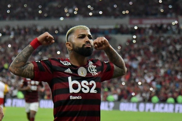 Agif/Thiago Ribeiro - Gabriel Barbosa decidiu contra o Inter na Libertadores de 2019
