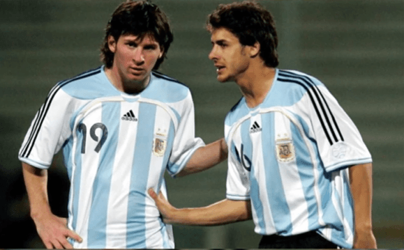 Leo y Pablo coincidieron como futbolistas en la Selección Argentina (Foto: Captura YouTube DeporTV)