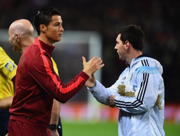 Lionel Messi y Cristiano Ronaldo podrían enfrentarse en el Mundial de Qatar 2022 (Foto: Getty Images)