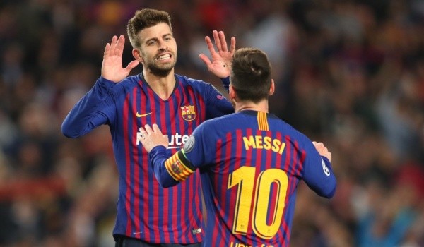 Gerard Piqué y Lionel Messi: Getty