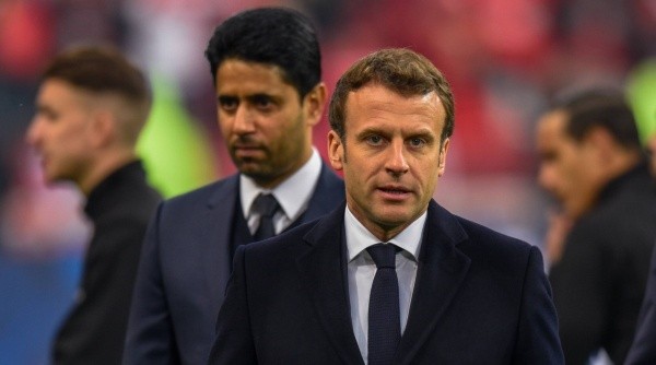 Emmanuel Macron, junto a Nasser Al-Khelaifi (IMAGO / PanoramiC)