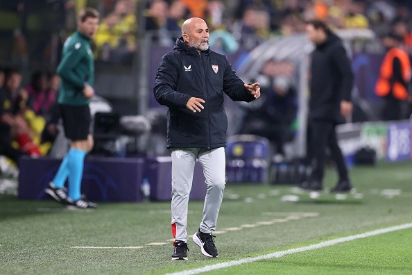 Sampaoli en dirección de Sevill. Getty.