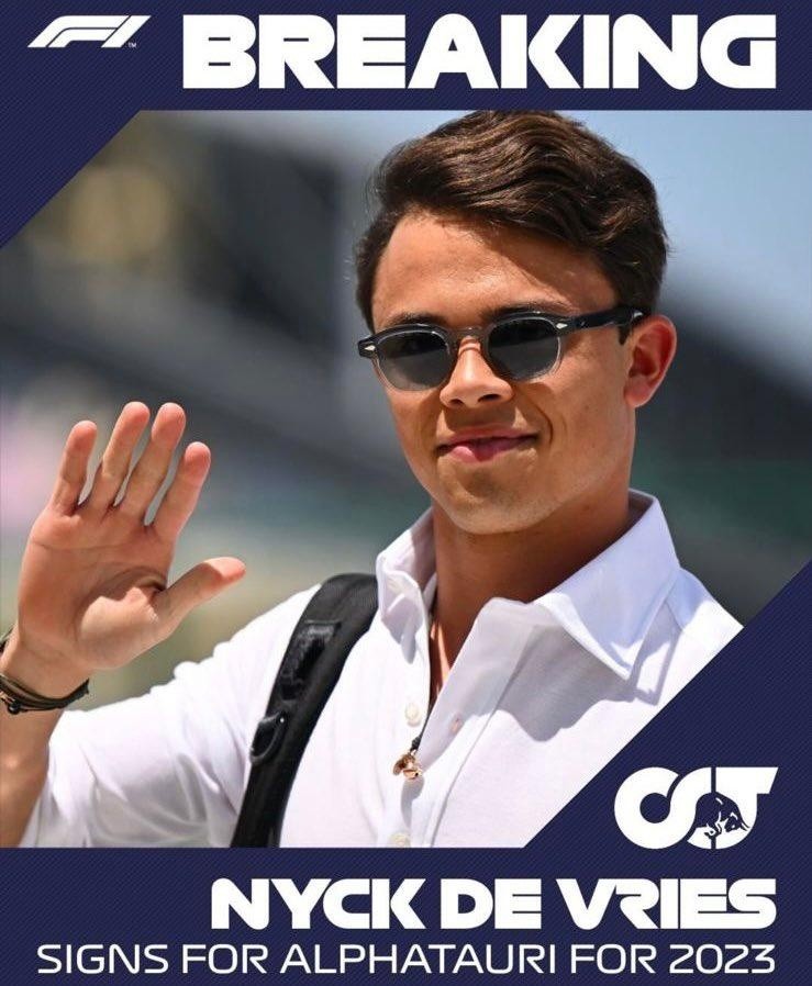De Vries firma con Alphatauri para 2023. (Getty Images)