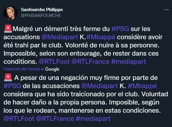 Mbappé, convencido de que PSG dañó su imagen