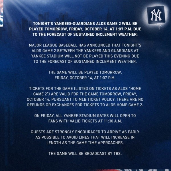 Twitter: @Yankees