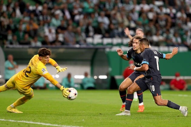 Sánchez anotó en el triunfo del Marsella ante Sporting | Foto: Imago Images Sánchez anotó en el triunfo del Marsella ante Sporting | Foto: Imago Images