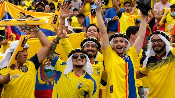 Ecuador regresa a una Copa del Mundo y su afición lo vive con mucha alegría y absoluta pasión (Getty Images)