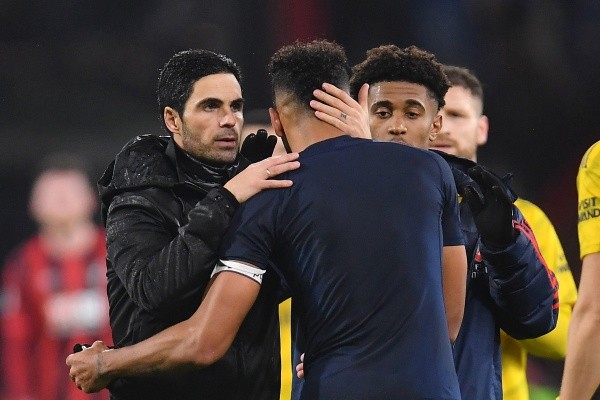 Arteta con Auba