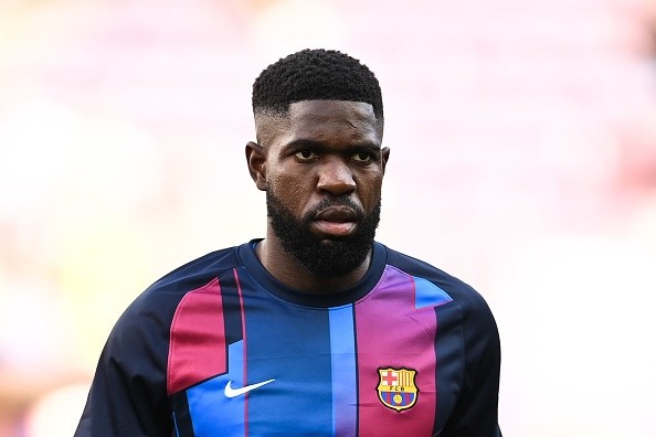 Umtiti en su último tiempo en Barcelona. Getty.