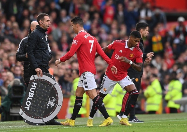 Cristiano deja el campo (Getty)