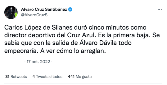 Álvaro Cruz Santibáñez | Twitter