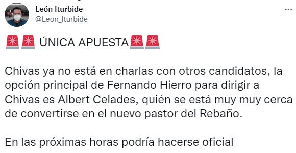 Chivas apostó a Albert Celades. (@Leon_Iturbide)