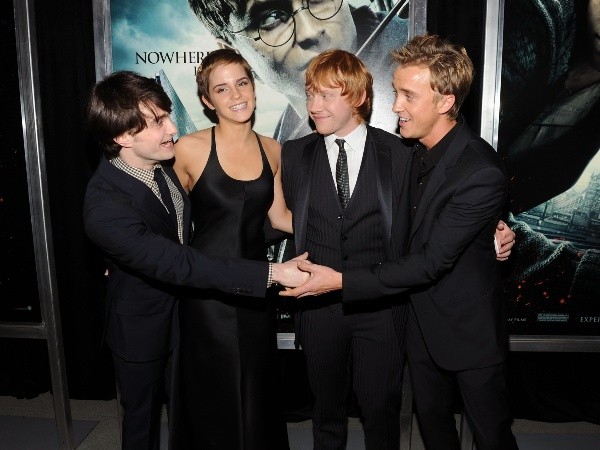 Tom Felton y Emma Watson compartieron el reparto de Harry Potter (Getty).