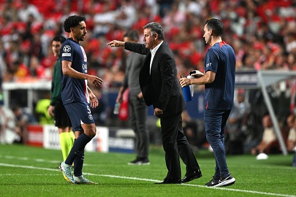 Galtier en dirección de PSG. Getty.