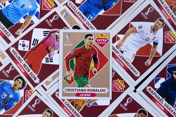 Ronaldo en el álbum Panini. Getty.