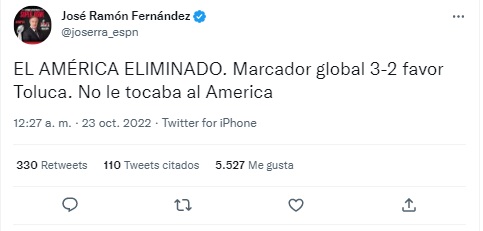 Foto: TW / José Ramón Fernández