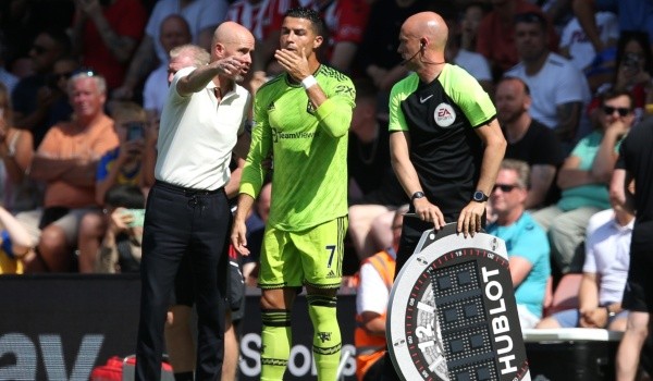 Cristiano Ronaldo y Erik Ten Hag: Getty