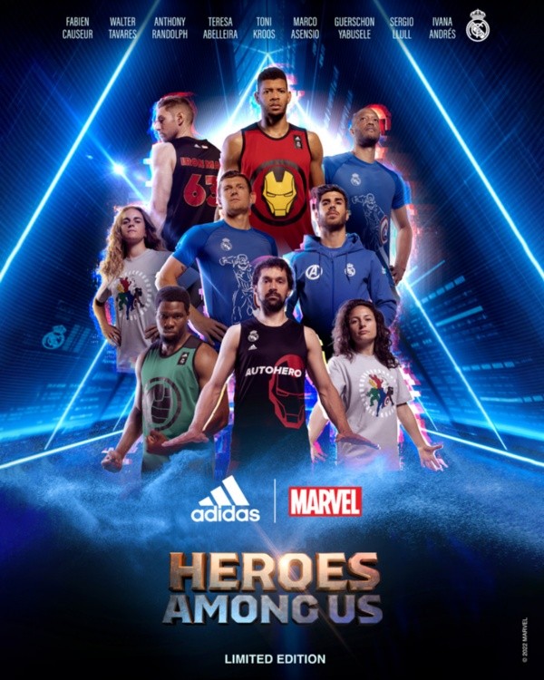 dominio Bangladesh Irónico Real Madrid, Adidas y Marvel, lanzan una inédita línea de ropa deportiva  inspirada en los Avengers