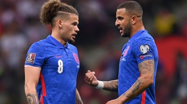 Kalvin Phillips y Kyle Walker, selección de Inglaterra