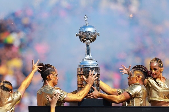 Presentación en la final de Libertadores. Getty.