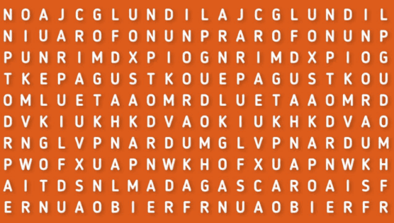 Descubre la palabra MADAGASCAR en la sopa de letras