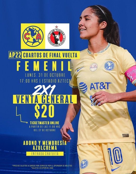 Liga MX Femenil: venta de boletos para América vs. Tijuana