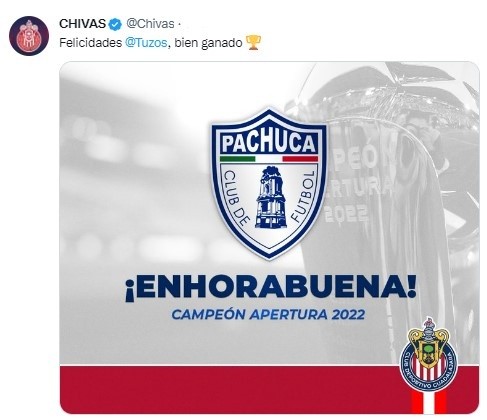 Clubes de la Liga MX felicitan al Pachuca por su campeonato - Grupo Milenio