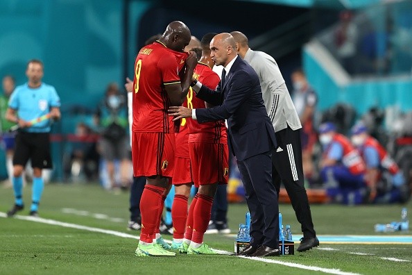 Lukaku y Martínez en Bélgica. Getty.