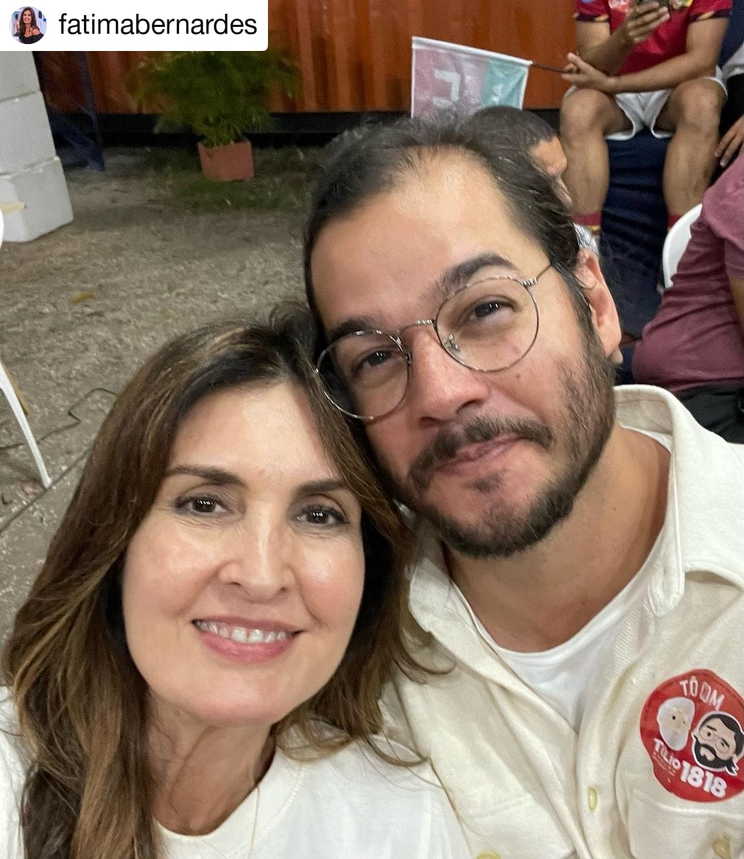 Fátima Bernardes e Túlio celebram 5 anos de romance e trocam declarações. Imagem: Reprodução/Instagram oficial da jornalista.