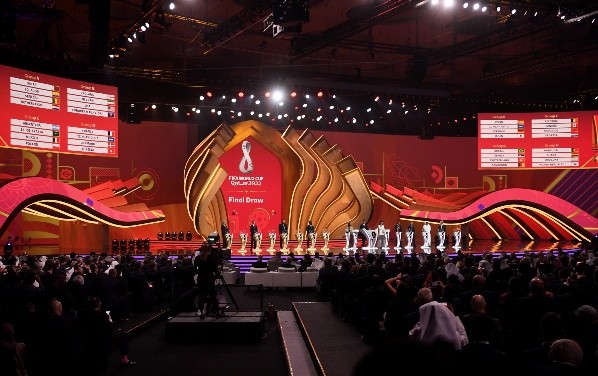 El Doha Exhibition Center fue la sede del sorteo del Mundial de Qatar 2022 (Foto: Getty Images)