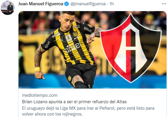 Huevo Lozano llegaría al Atlas. (@jmanuelfigueroa)