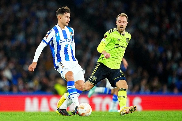 Real Sociedad vs Manchester United. Getty.